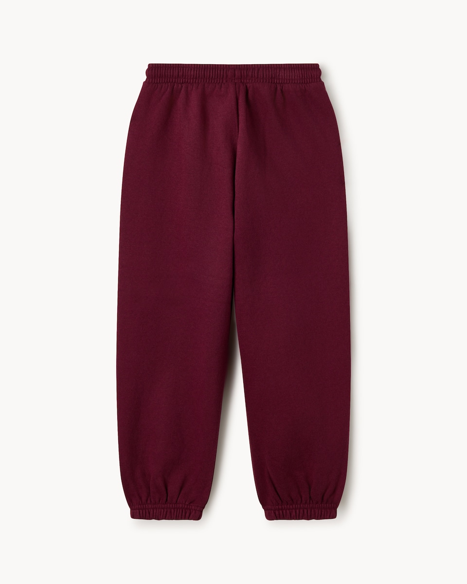 image 1 of F&F Boys Cotton Rich Joggers in Burgundy