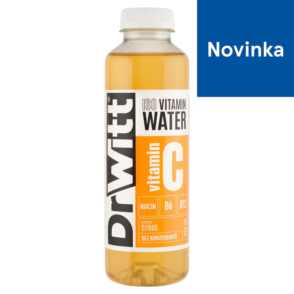DrWitt Iso Vitamin Water nesýtený izotonický nápoj s citrusovou príchuťou 550 ml