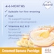 image 2 of Aptamil Creamed Banana Porridge Baby Cereal 4-6+ Months 125g