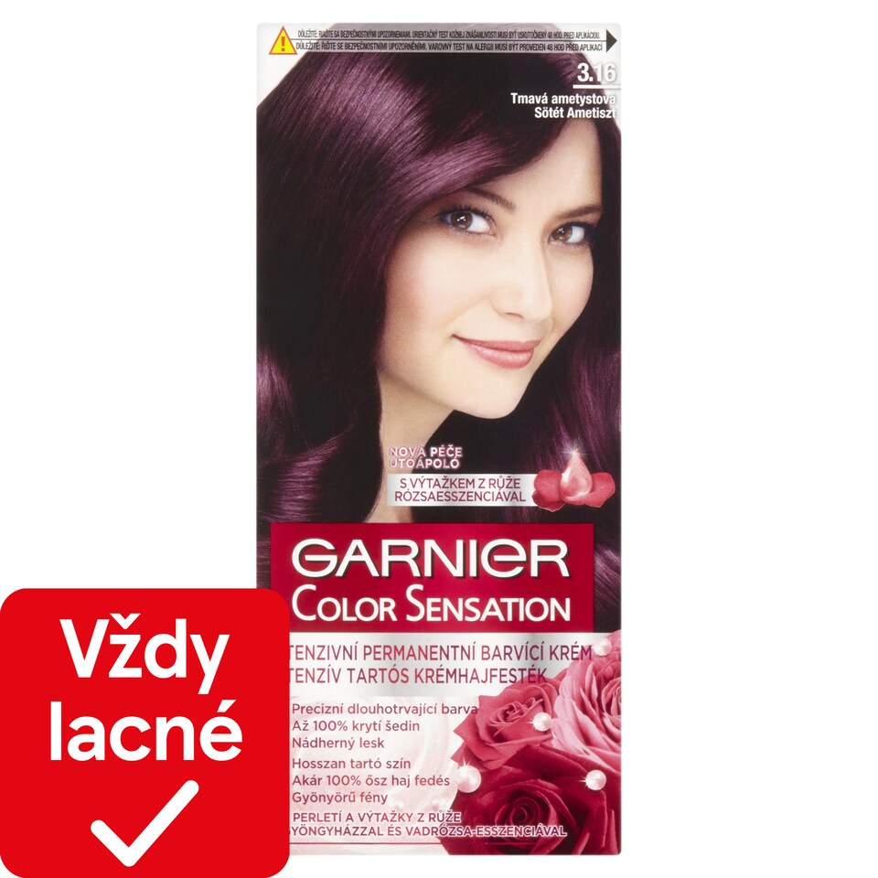 Garnier Color Sensation 3 .16 Tmavá ametystová, 60 +40 +12 ml