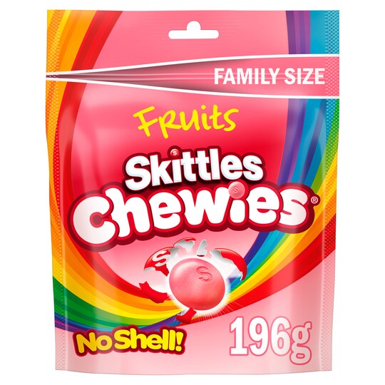 Skittles Fruit Chewies Pouch 196G - Tesco Groceries