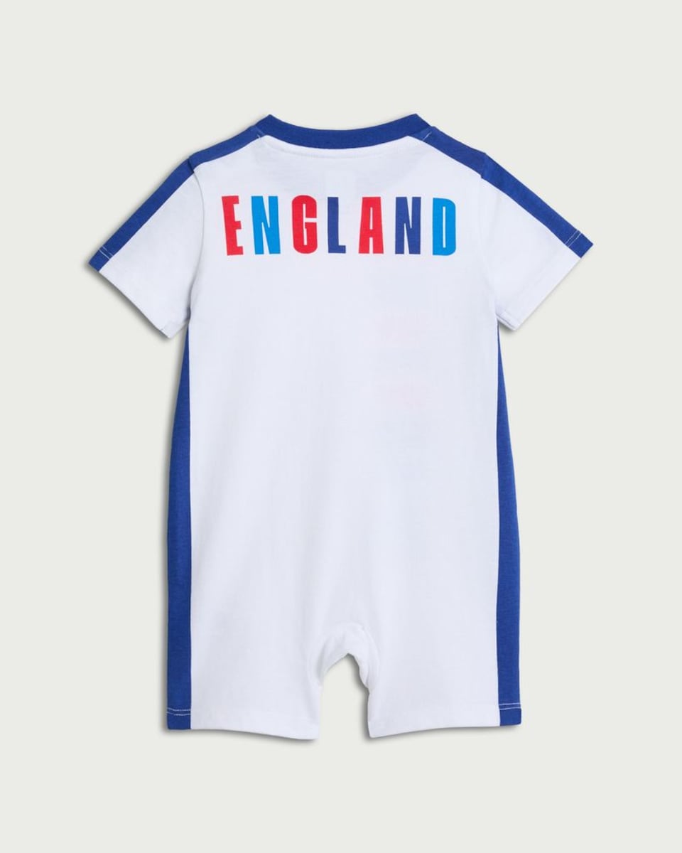 image 1 of England Pure Cotton Printed Romper in White