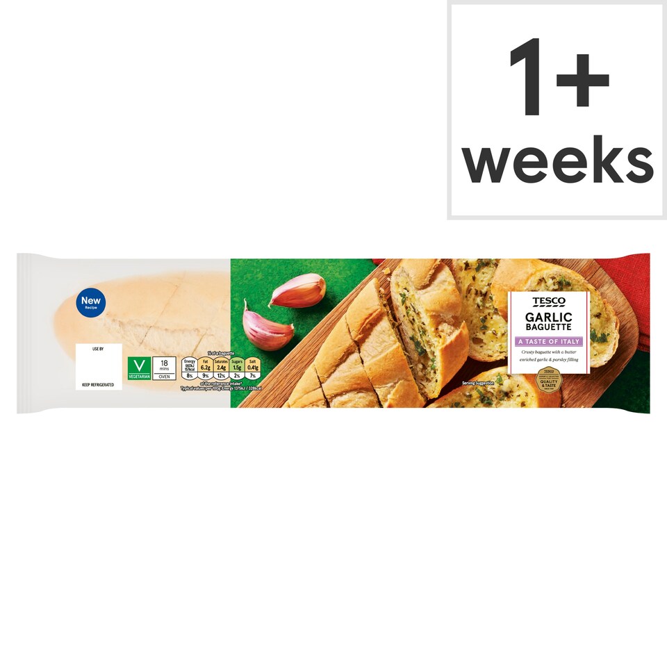 Tesco Garlic Baguette 205g