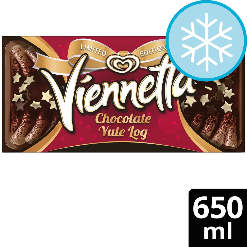 image 1 of Viennetta Chocolate Yule Log Ice Cream 650Ml