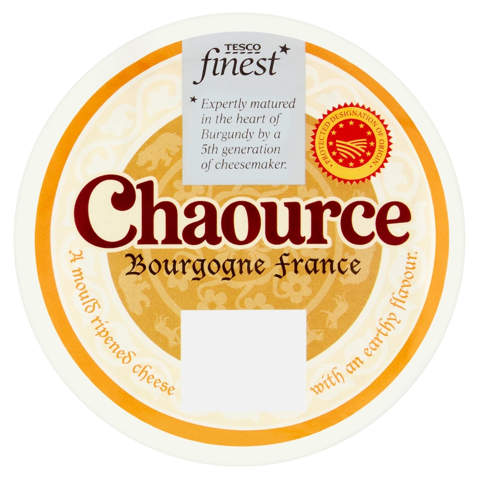 Tesco Finest Chaource Fat, Soft Cheese Ripened with White Noble Mold 250 g