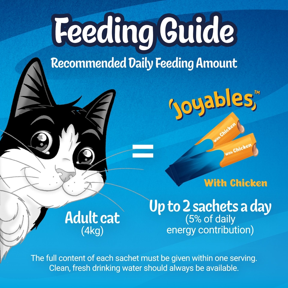 image 1 of Felix Joyables Chicken Liquid Cat Treat 4x10g