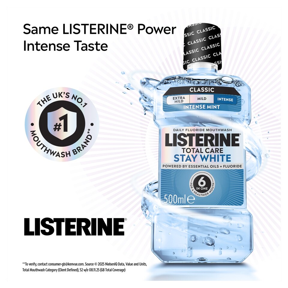 image 1 of Listerine Total Care Stay White Arctic Mint Mouthwash 1L