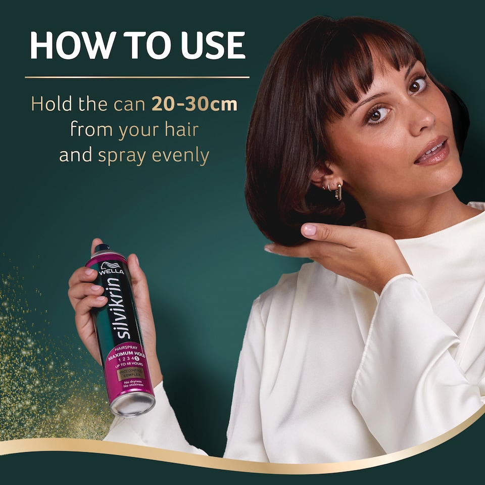 image 1 of Silvikrin Maximum Hold Hair Spray 400Ml
