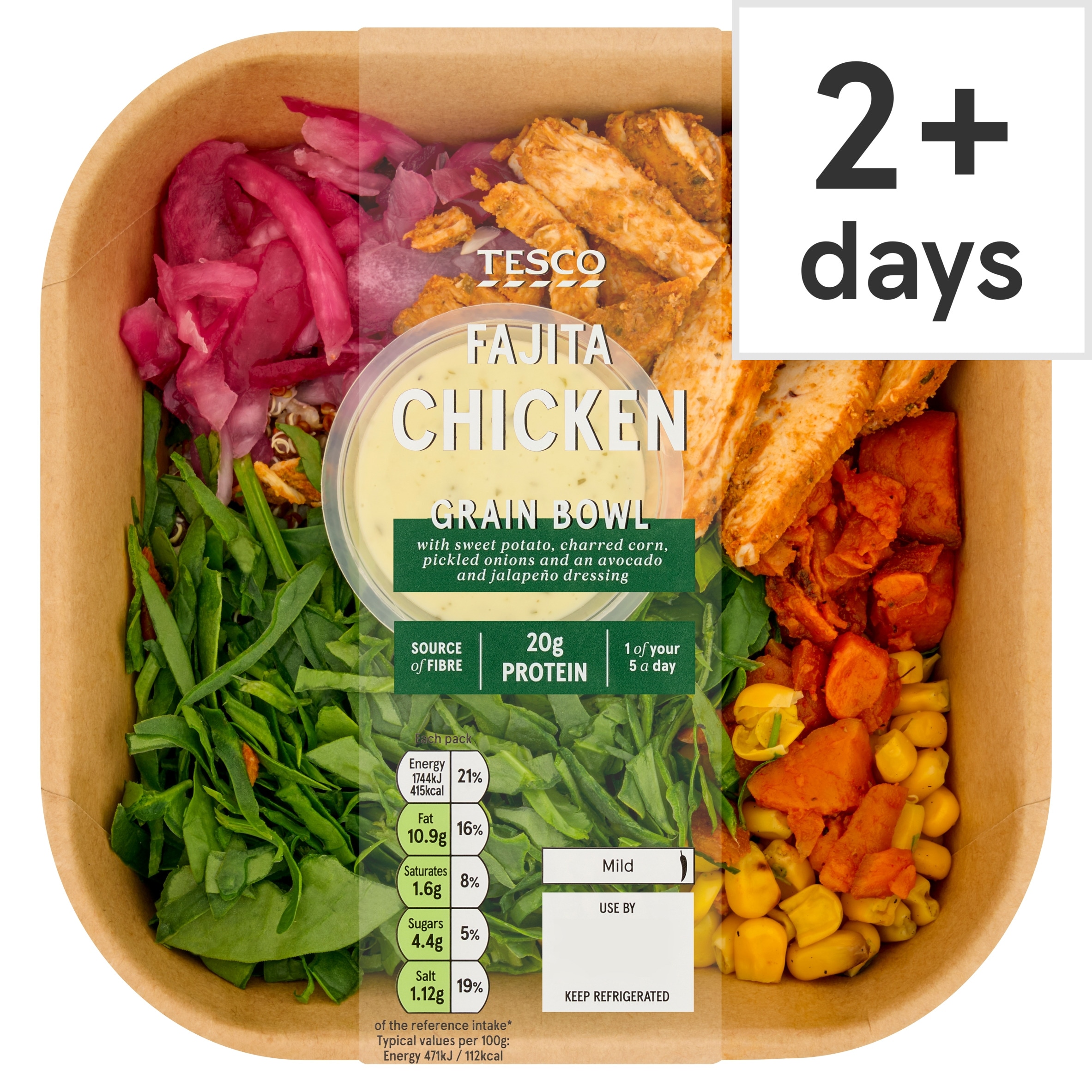 Tesco Fajita Chicken Grain Bowl 370g
