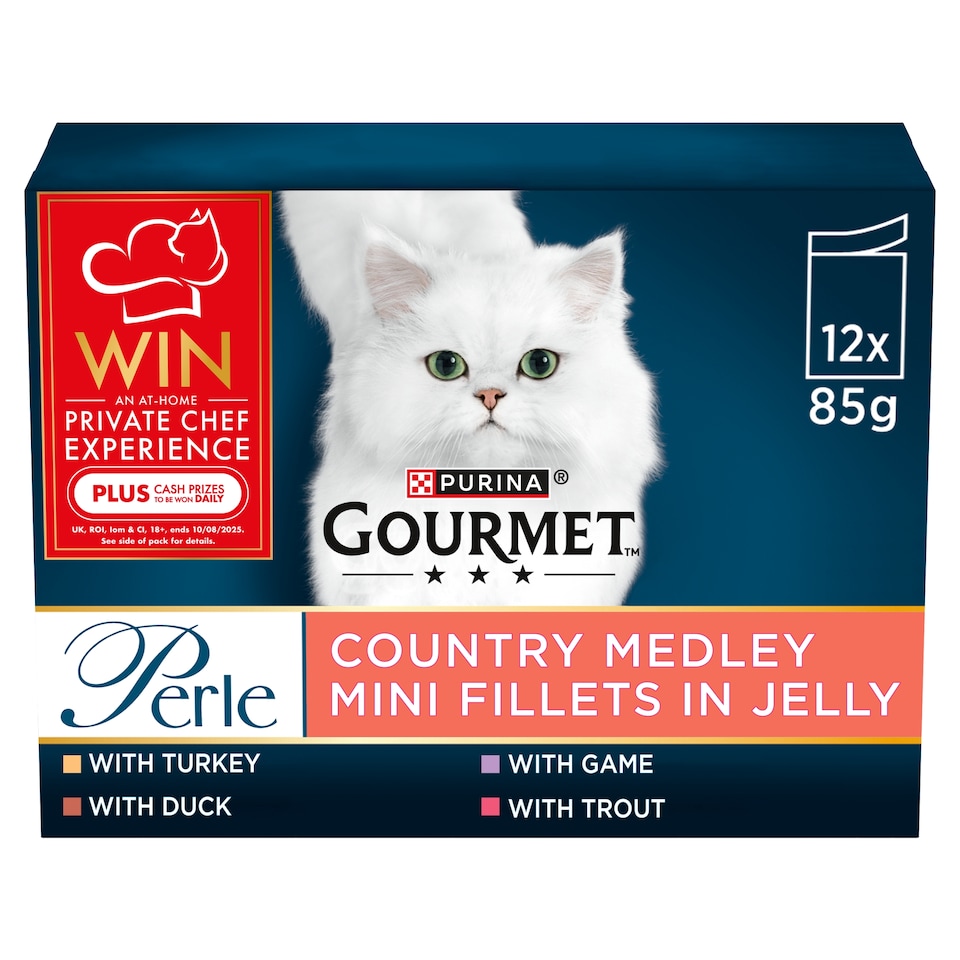 Gourmet Perle Cat Food Country Medley In Jelly 12X85g