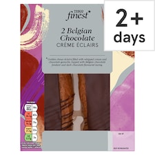 Tesco Finest Belgian Chocolate Creme Eclairs 2 Pack