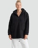 image 2 of F&F Fleece Pocket Front Hooded Pyjama Jacket in Grey