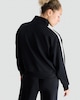 image 3 of F&F Active Side Stripe Zip Up Jacket in Black