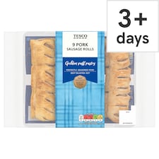 Tesco 9 Pork Sausage Rolls 270g
