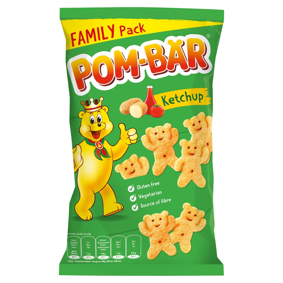 Pom-Bär Smažený zemiakový snack s príchuťou kečupu 110 g