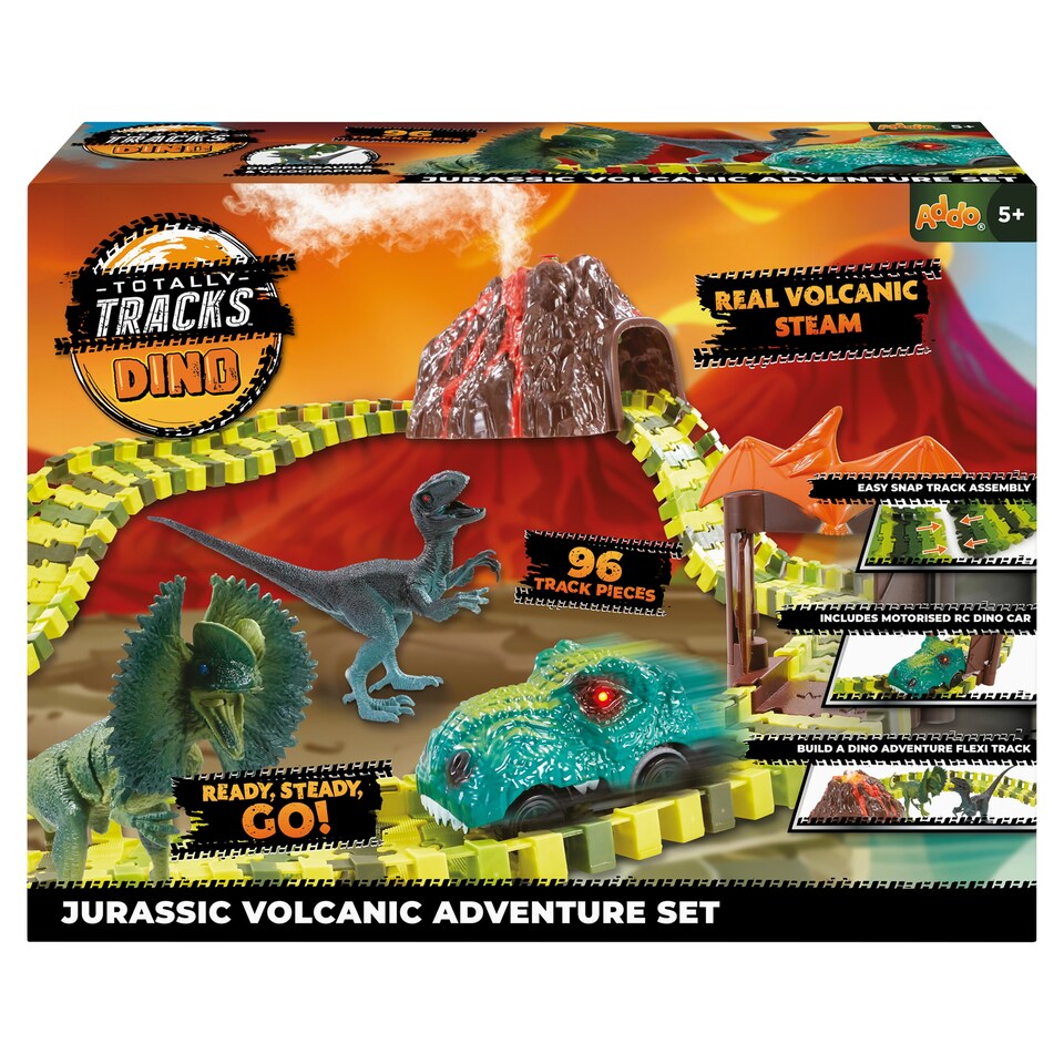 Addo Totally Tracks Dino vulkán és dinó versenypálya 96 db  1. kép