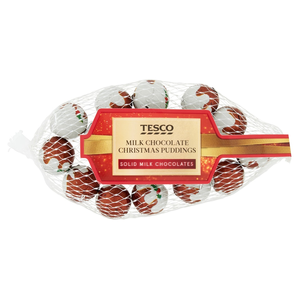 Tesco Milk Chocolate Christmas Puddings 85G