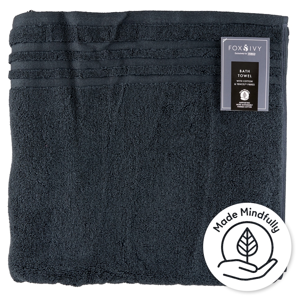 Fox & Ivy Charcoal törülköző 70 cm x 130 cm