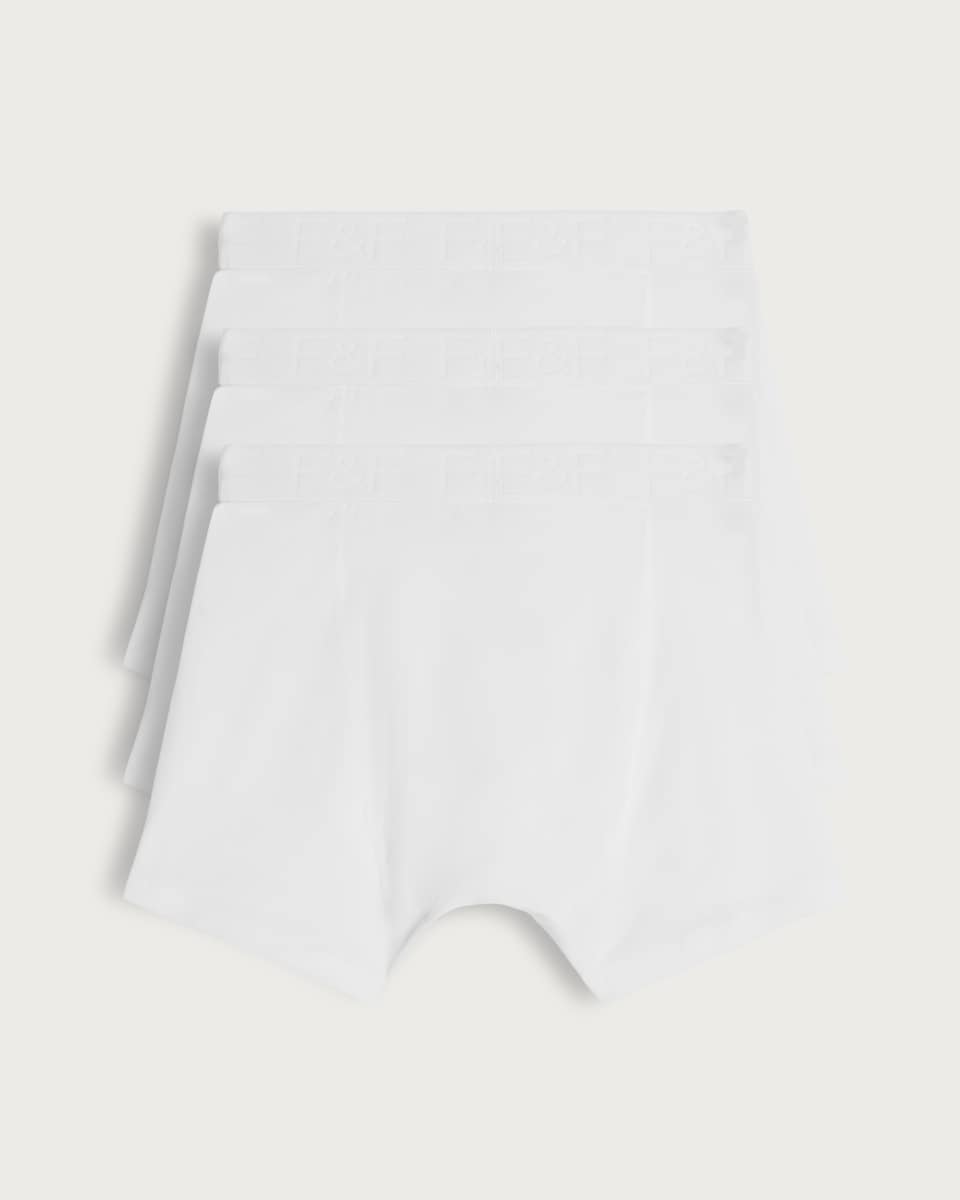 image 1 of F&F 3-Pack Cotton Rich Trunks in White