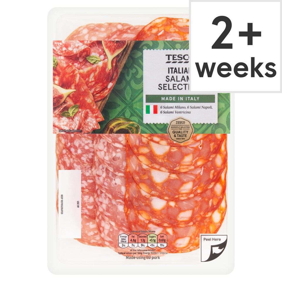 image 1 of Tesco Italian Salami Selection Platter 120G