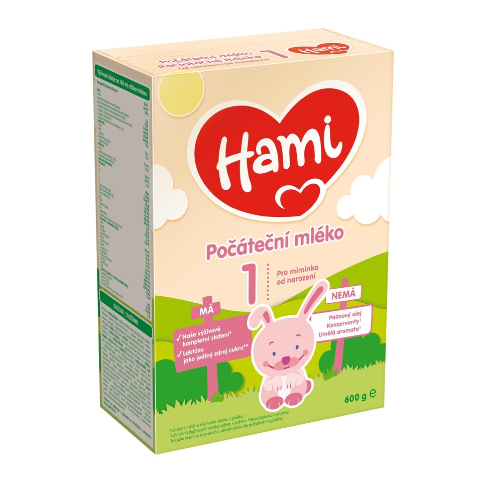 Obrázek 1 pro produkt HAMI 1 počáteční kojenecká výživa 600g