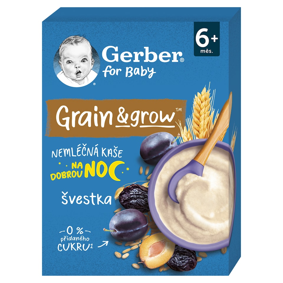 obrázok 1 z GERBER Nemliečna kaša pšenično-ovsená slivka 200 g
