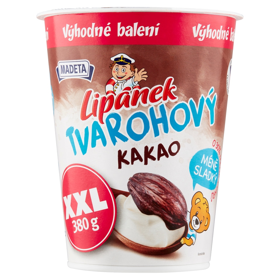 Obrázek 1 pro produkt Madeta Lipánek tvarohový kakao XXL 380g