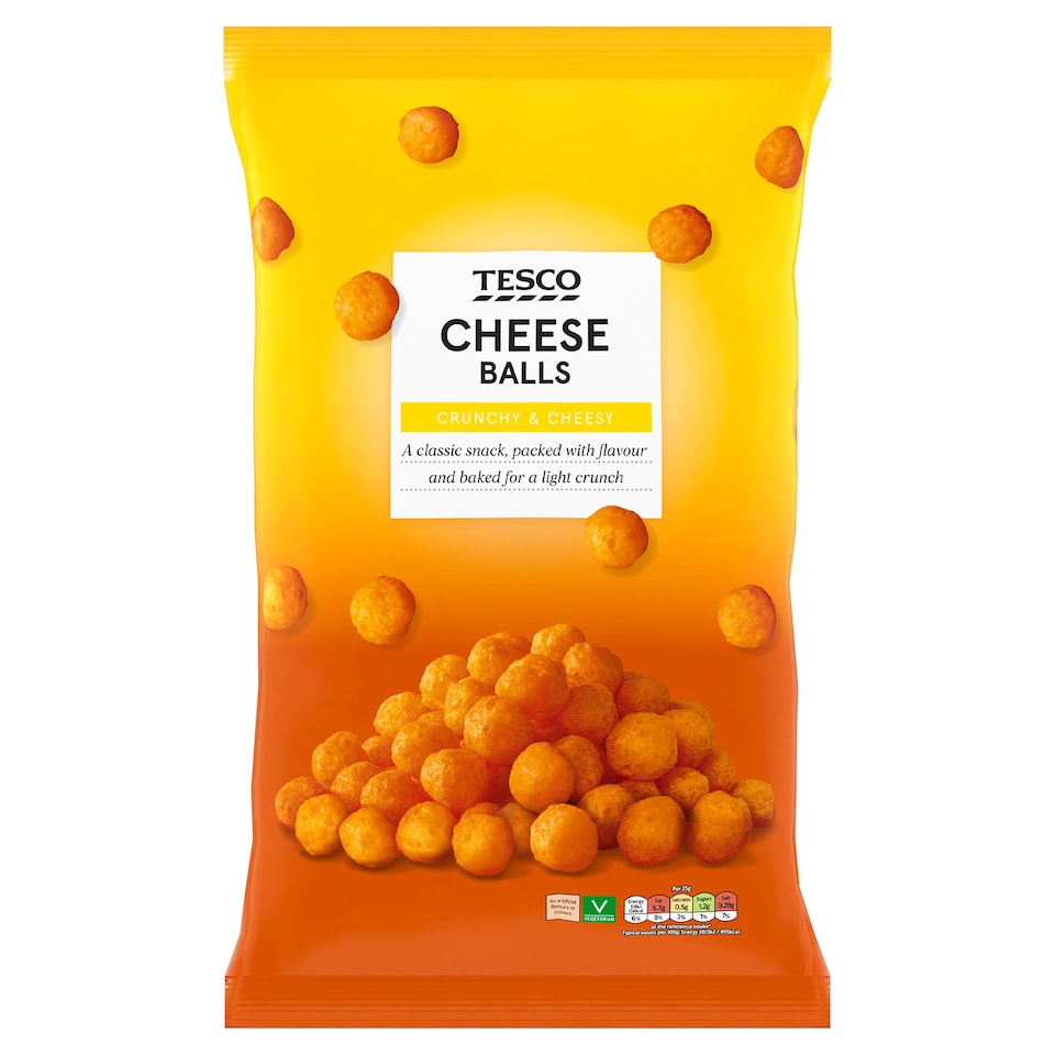 Tesco Cheese Balls Snacks 300G