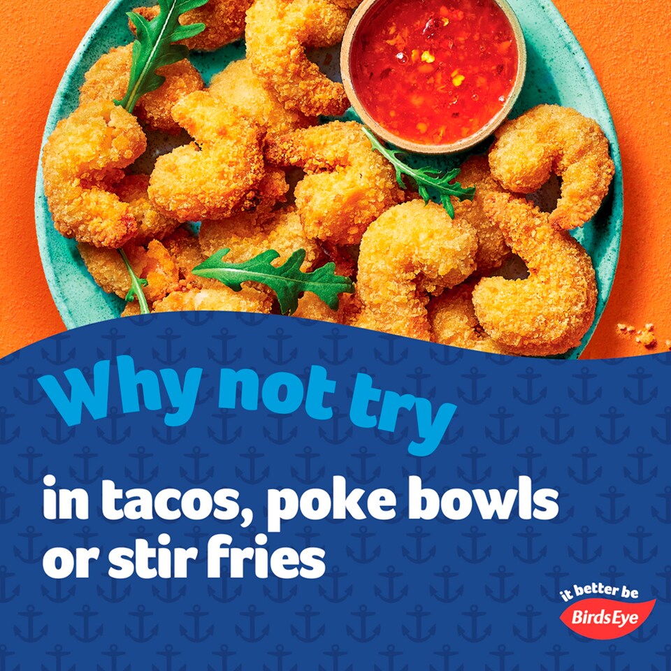 image 1 of Birds Eye Captain's Discoveries Prawns in Breaded 250g