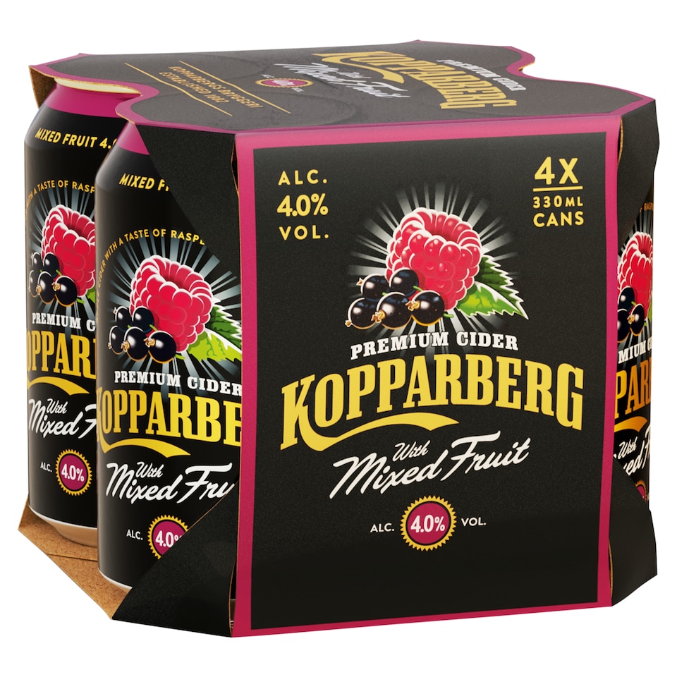 Kopparberg Mixed Fruit Can 4X330ml