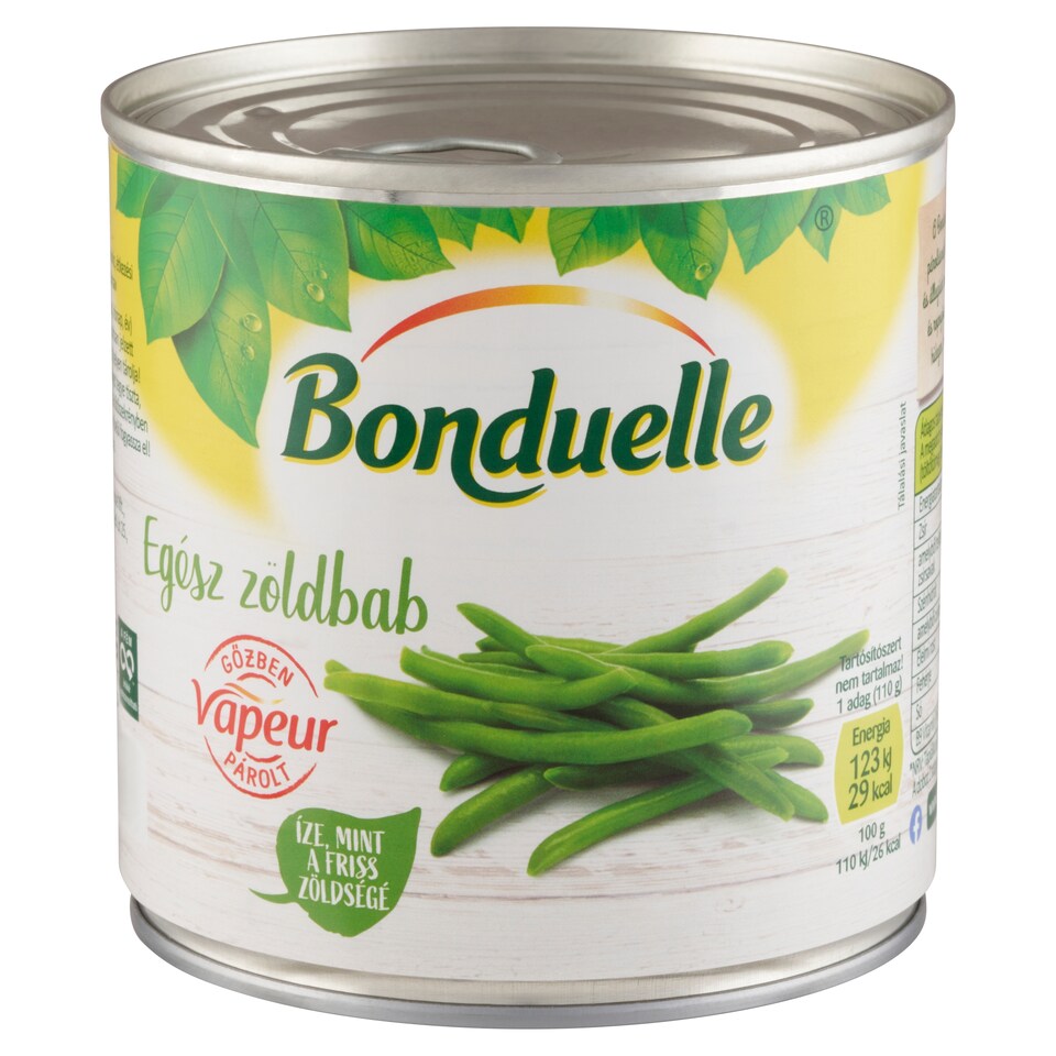 Bonduelle Vapeur gőzben párolt egész zöldbab 295 g  1. kép