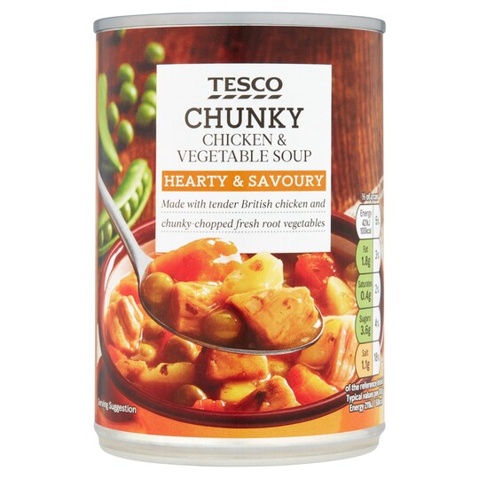 Tesco Chunky Chicken & Vegetable Soup 400G Tesco Groceries