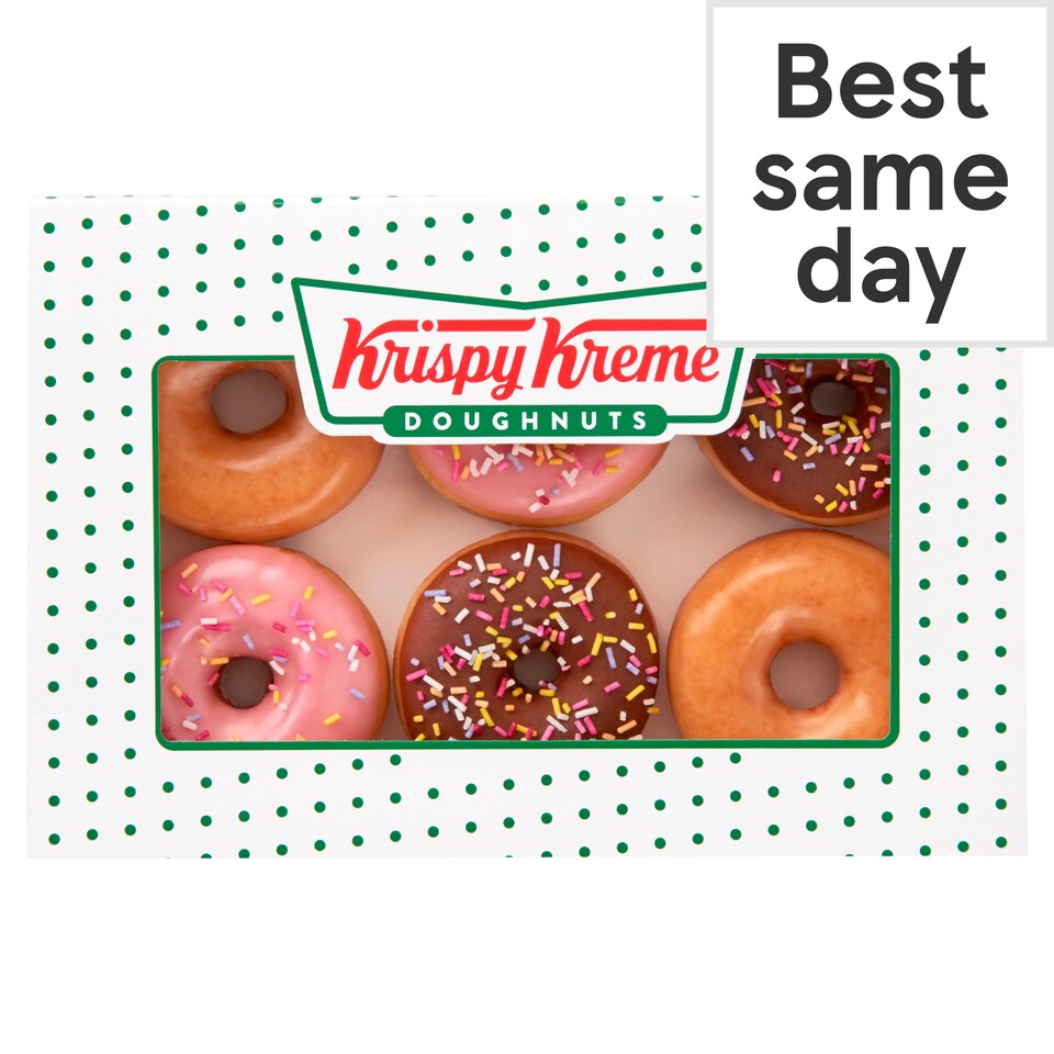 Krispy Kreme 6 Mini Doughnuts Tesco Groceries