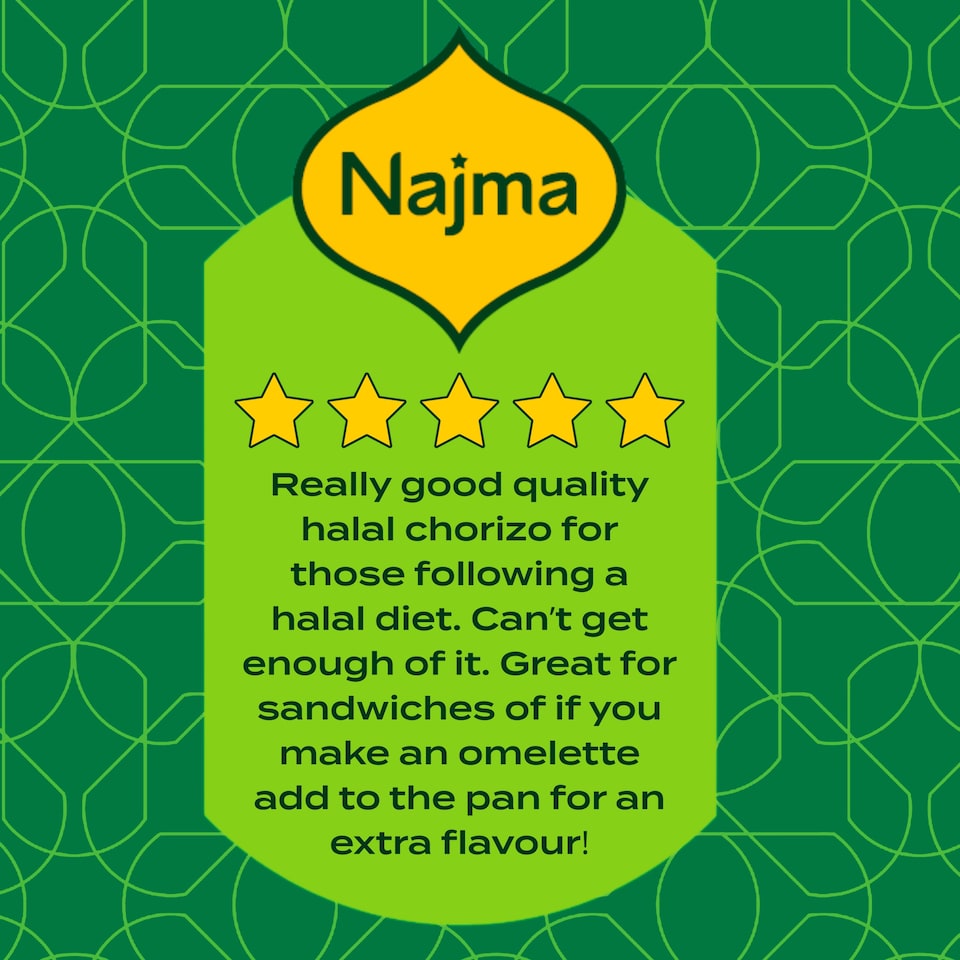 image 1 of Najma Halal Turkey Chorizo Slice 80G