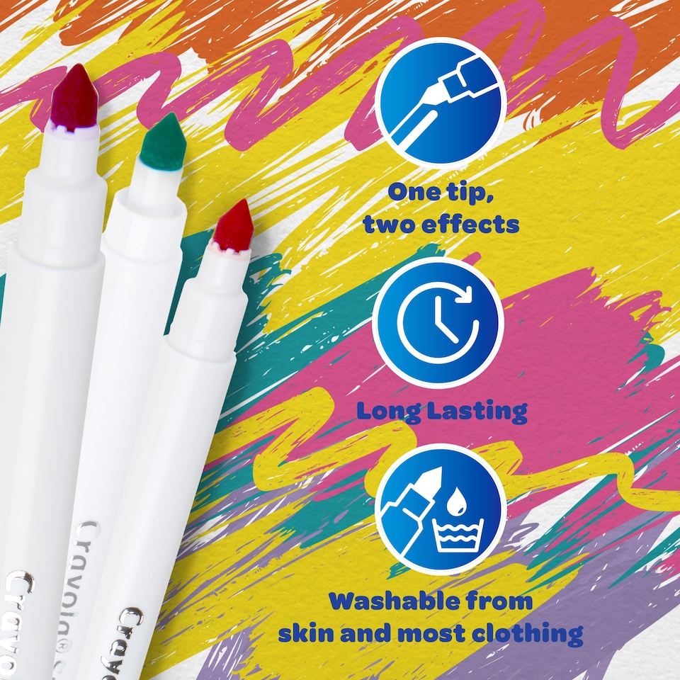 image 1 of Crayola Supertips 24 Pack