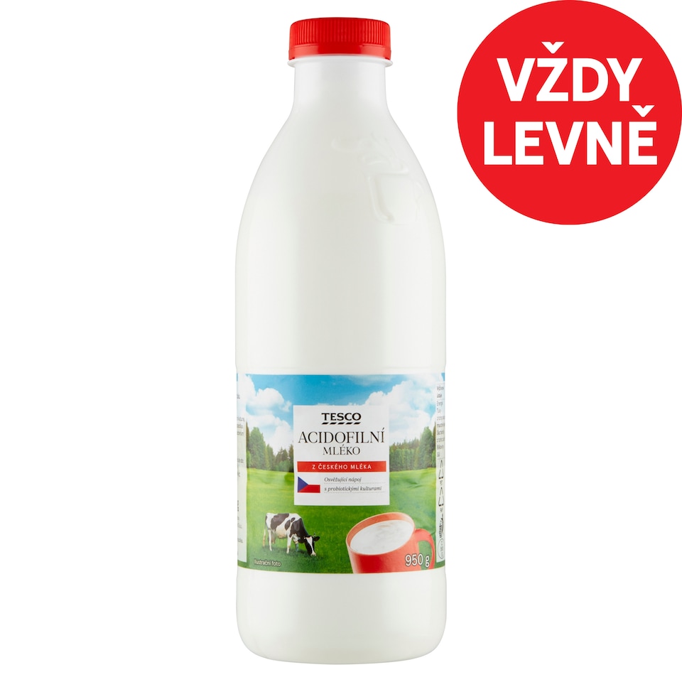 Tesco Acidofilní mléko 950g