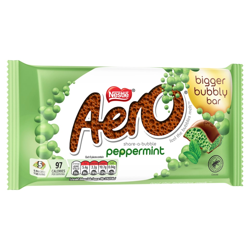 image 1 of Aero Shaero Milk Chocolate Peppermint Bar 145g