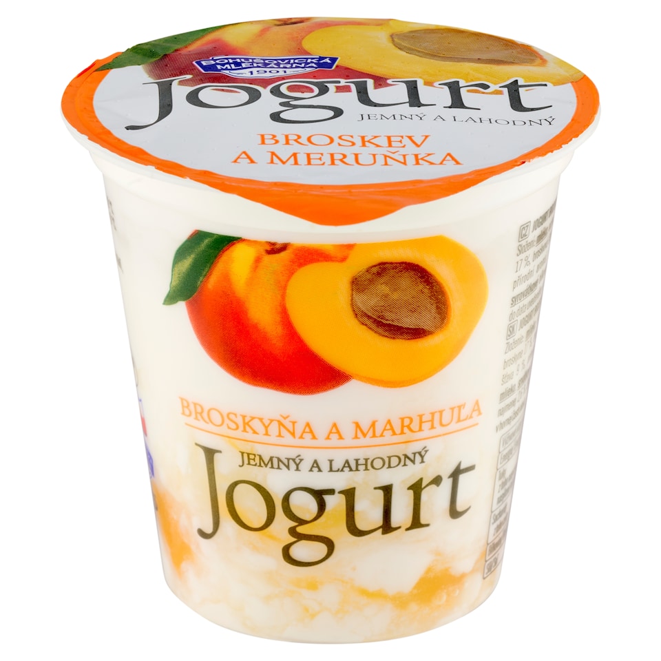 image 1 of Bohušovická mlékárna Peach and Apricot Yogurt 150g