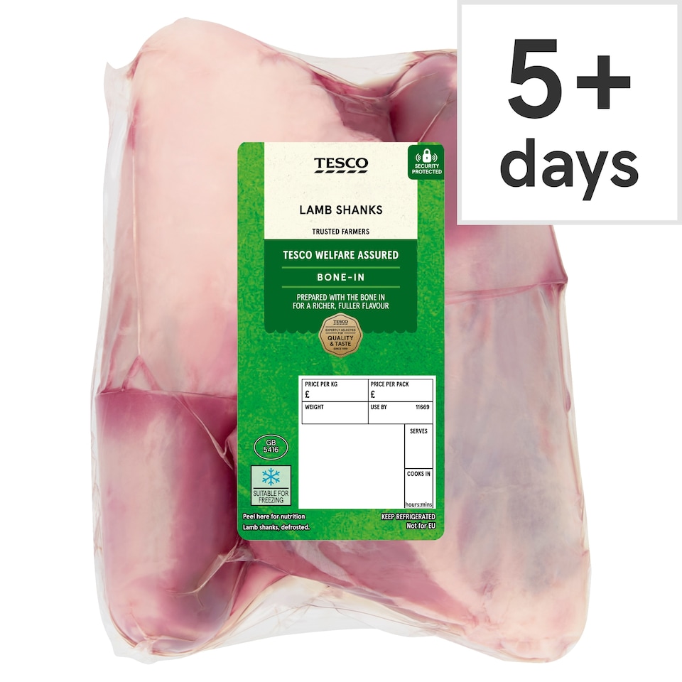 Tesco 2 Lamb Shanks 550g-900g