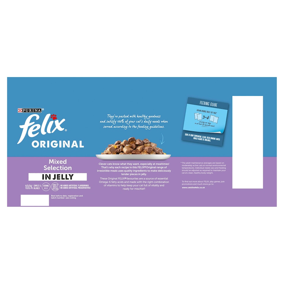 image 1 of Felix Cat Food Mixed Selection In Jelly 40X100g