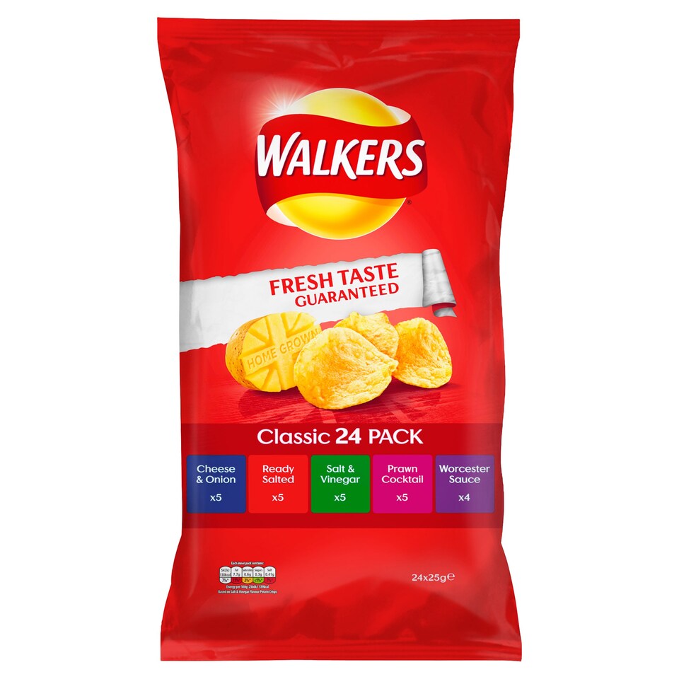 Walkers Variety Crisps 24 Pack 600g