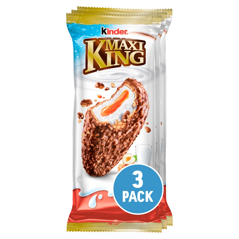 image 1 of Kinder Maxi King 3 Pack 105G