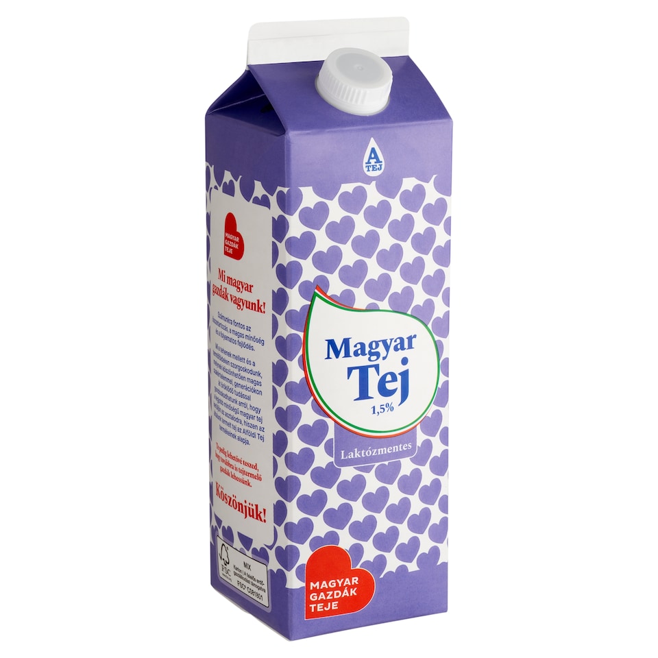 Magyar Tej ESL Lactose Free Low Fat Milk 1,5% 1 l