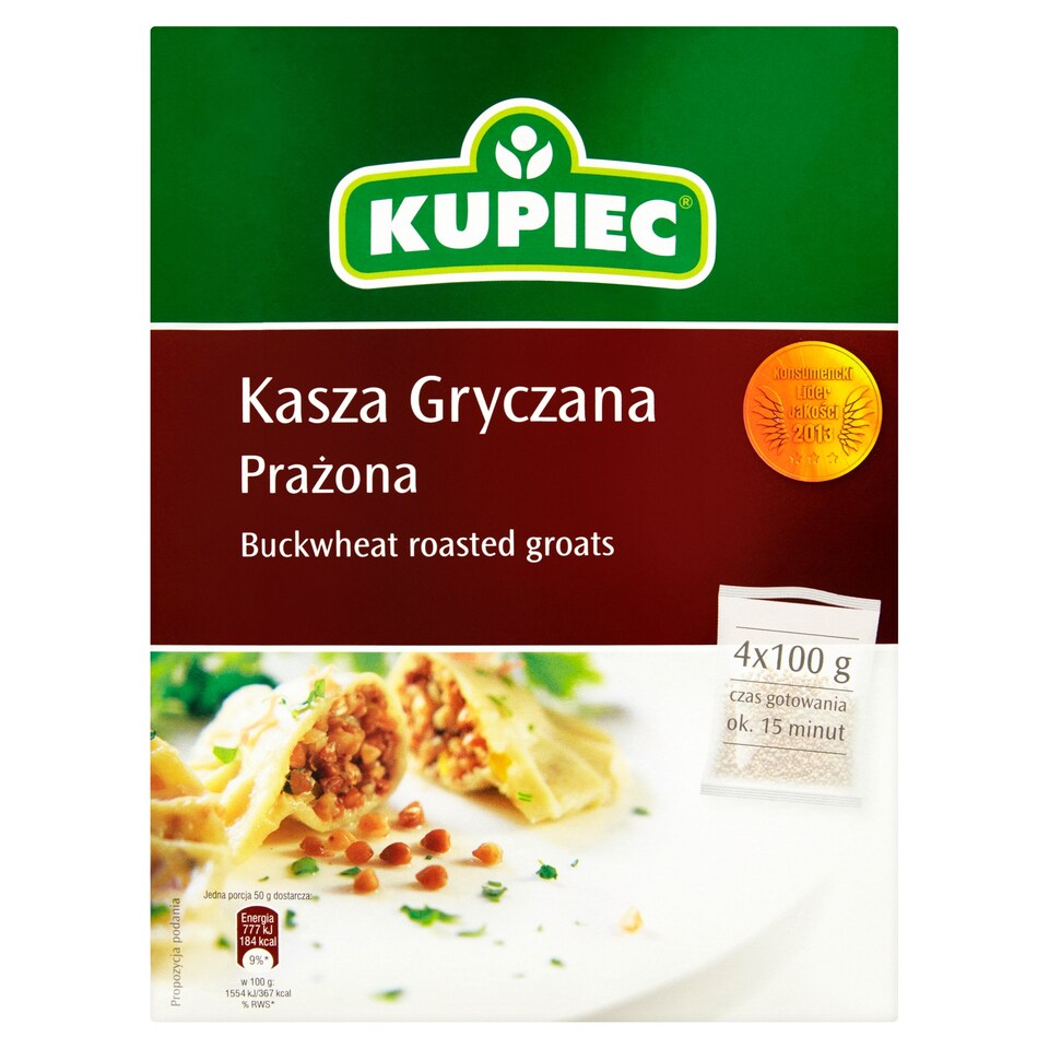 Kupiec Buckwheat Roasted Groats 4S 400G