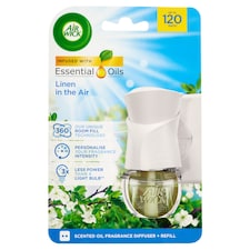 Air Wick Essential Oils Elektrický osvěžovač vzduchu strojek a náplň prádlo ve vánku 19ml
