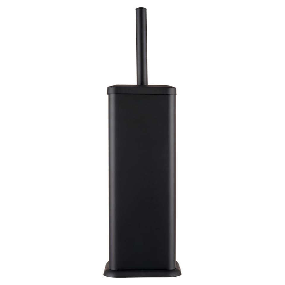 F&F Home Fekete fém négyzet alakú WC-kefe 10 x 10 x 38 cm
