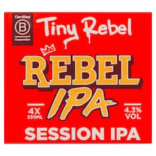 Tiny Rebel Rebel IPA Session IPA 4x330ml
