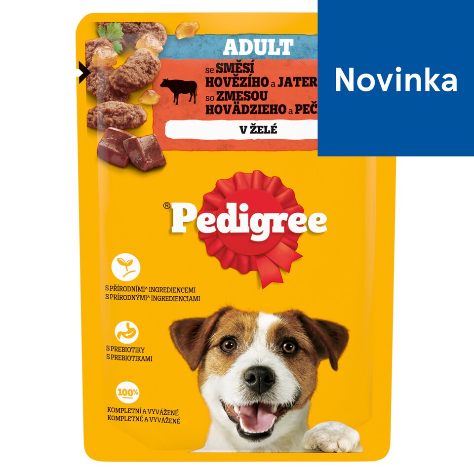 Pedigree Adult so zmesou hovädzieho a pečene v želé 100 g