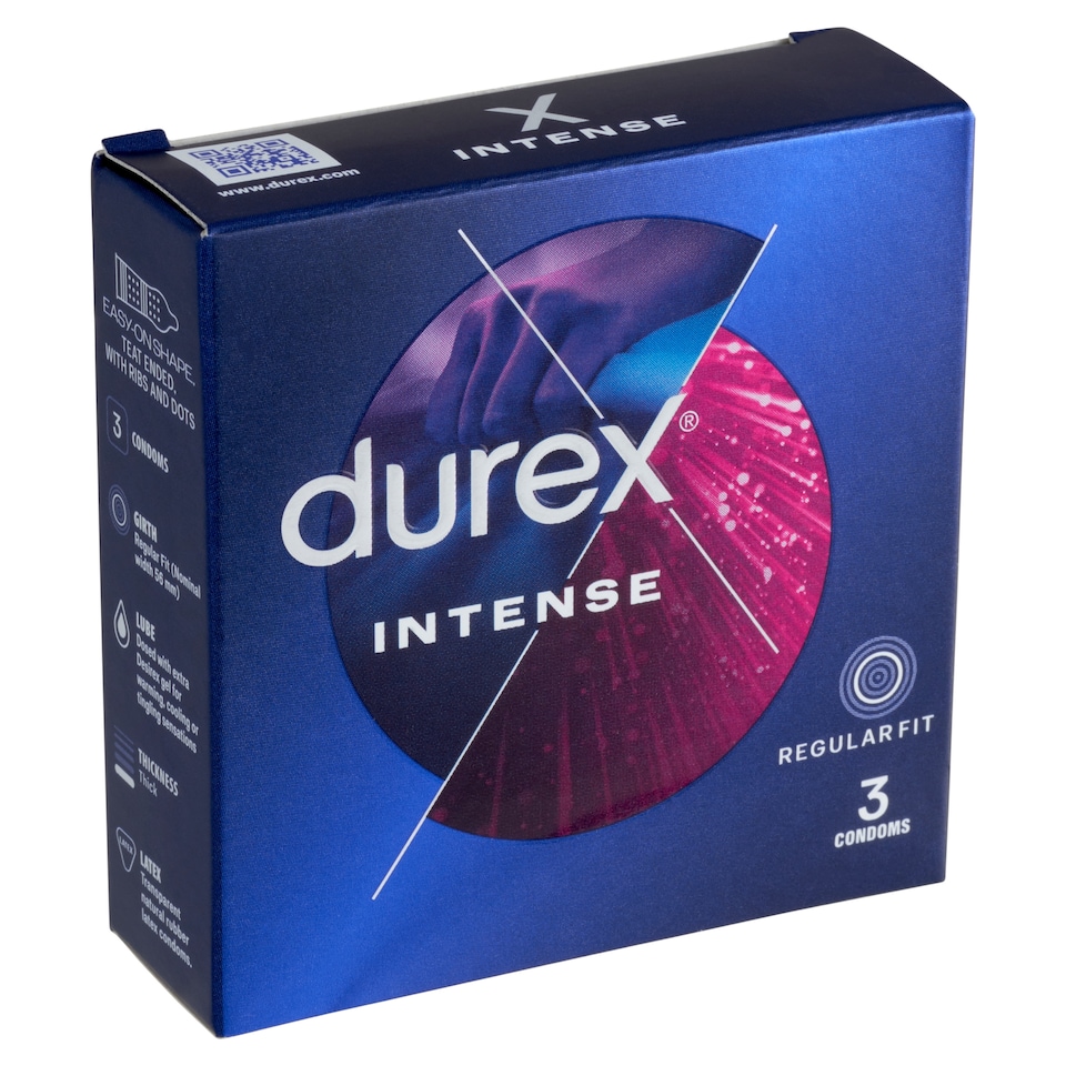 image 1 of Durex Intense Condoms 3 pcs