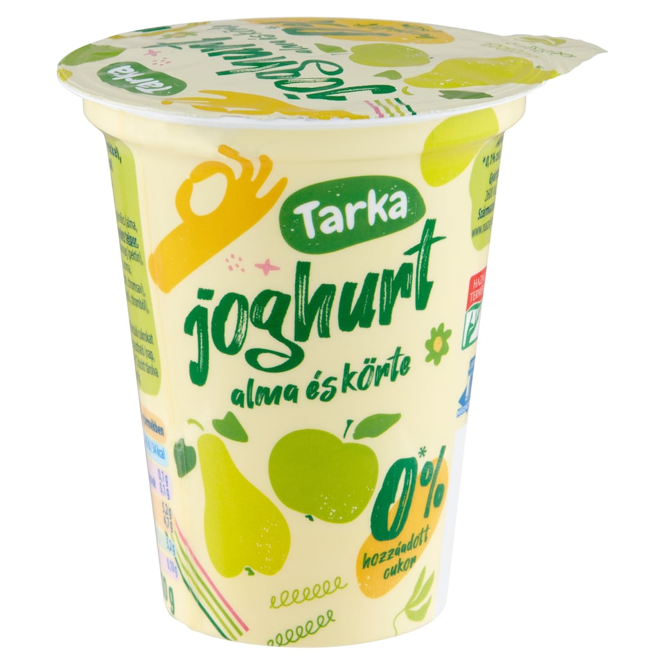 Tarka alma és körte élőflórás sovány joghurt édesítőszerekkel 150 g  1. kép